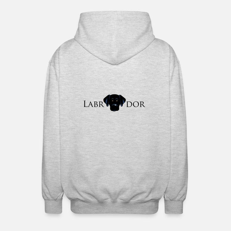 Labrador - Unisex Kapuzenjacke - Hellgrau meliert