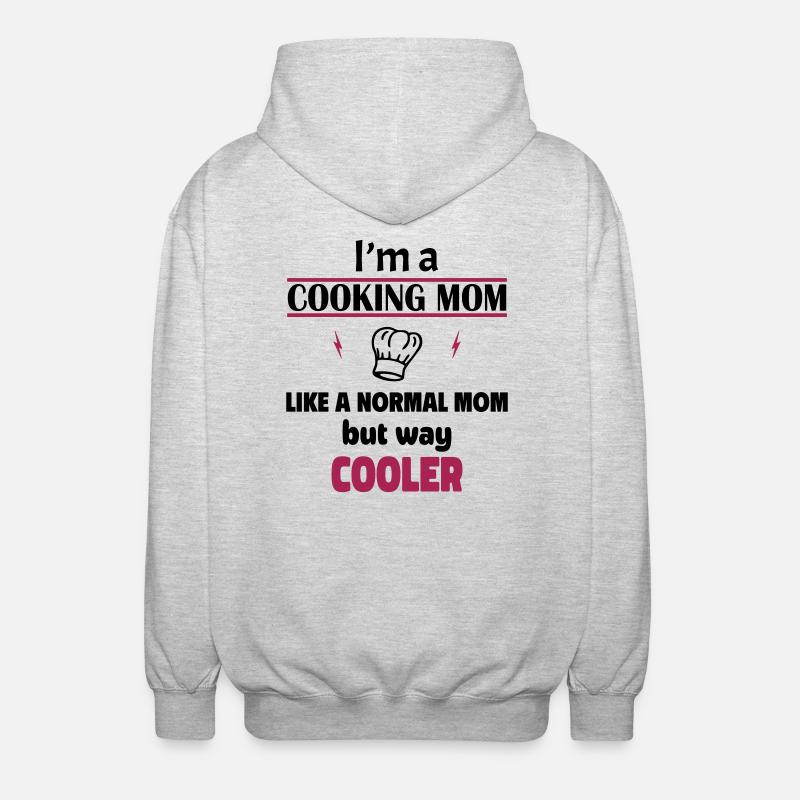 Cooking Mom - Unisex Hooded Jacket - light heather grey