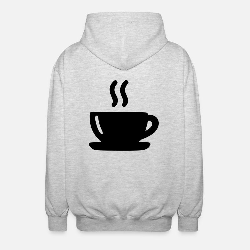 Tasse Café - Veste à capuche unisexe - gris clair chiné