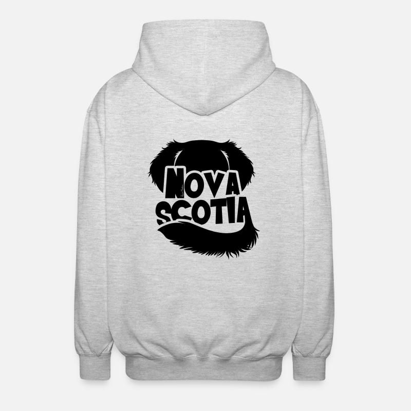Nova Scotia Silhouette - Unisex Hooded Jacket - light heather grey
