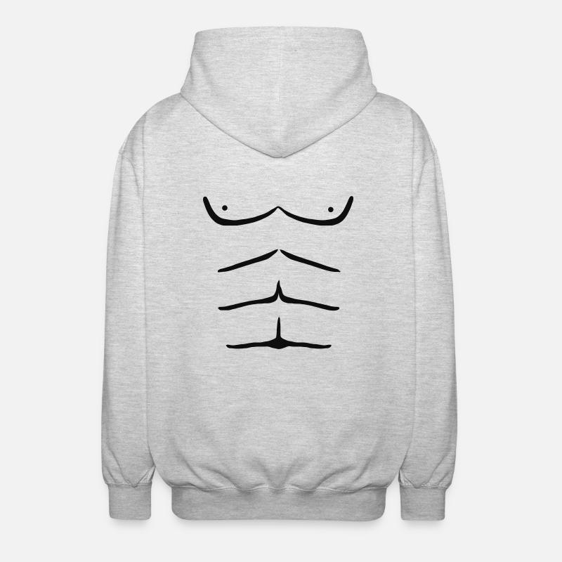 sixpack - Unisex Kapuzenjacke - Hellgrau meliert