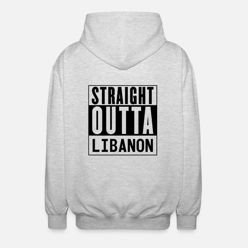 Libanon - Unisex Kapuzenjacke - Hellgrau meliert