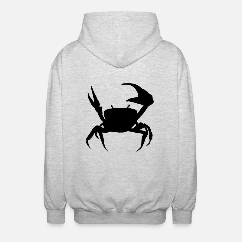 Sternzeichen Krebs - Unisex Kapuzenjacke - Hellgrau meliert