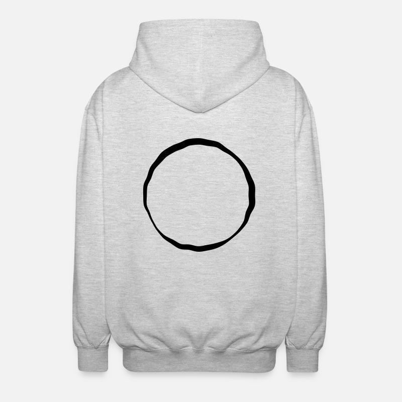 cercle de la vie - Veste à capuche unisexe - gris clair chiné