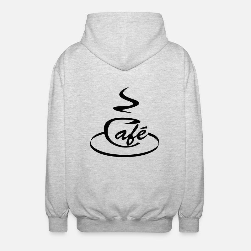 tasse de café - Veste à capuche unisexe - gris clair chiné