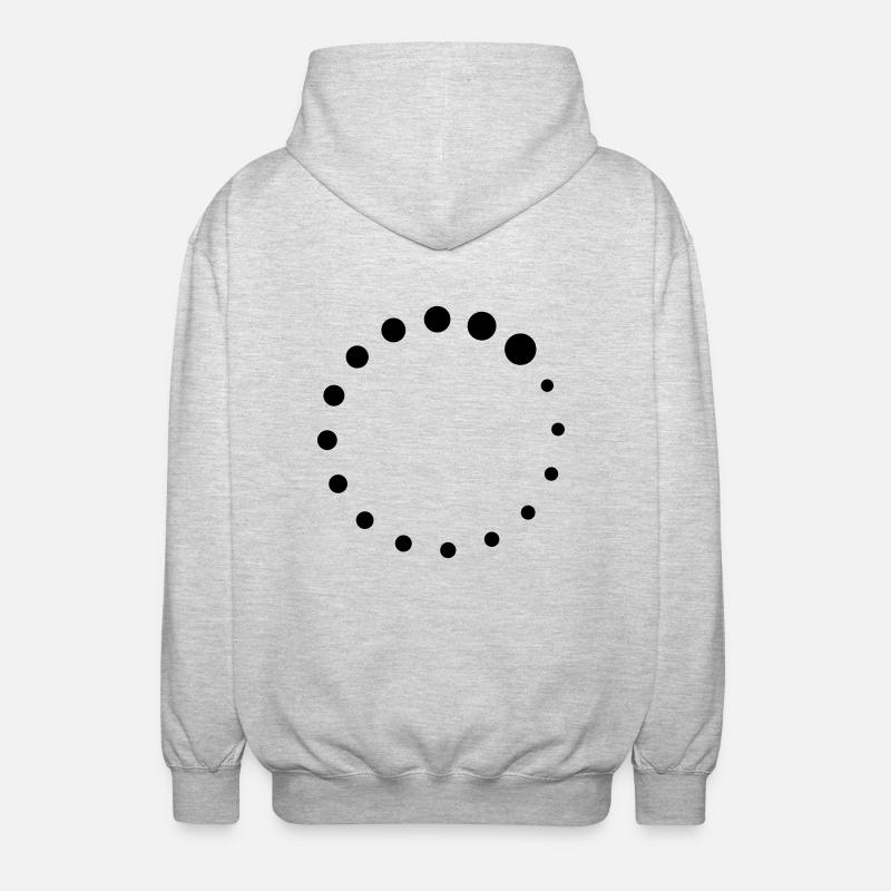 Loading Circle - Veste à capuche unisexe - gris clair chiné