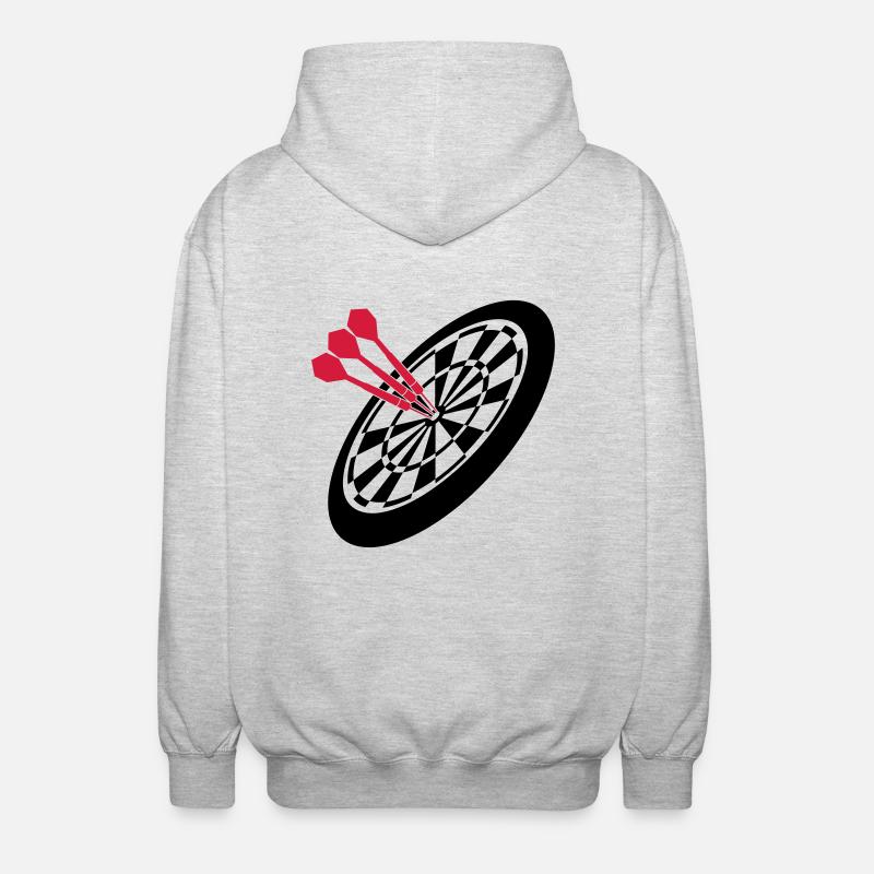 Dart Sport - Unisex Kapuzenjacke - Hellgrau meliert