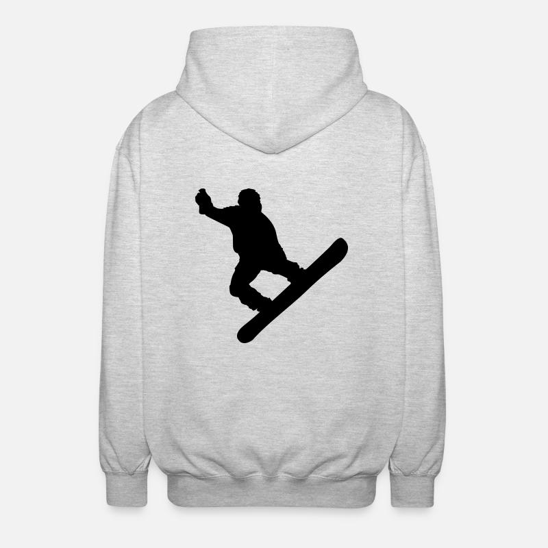 snowboard - Unisex Hooded Jacket - light heather grey