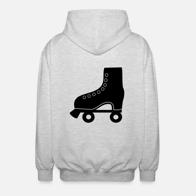 roller skate - Unisex Hooded Jacket - light heather grey