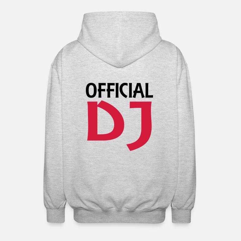 Official DJ - Unisex Kapuzenjacke - Hellgrau meliert