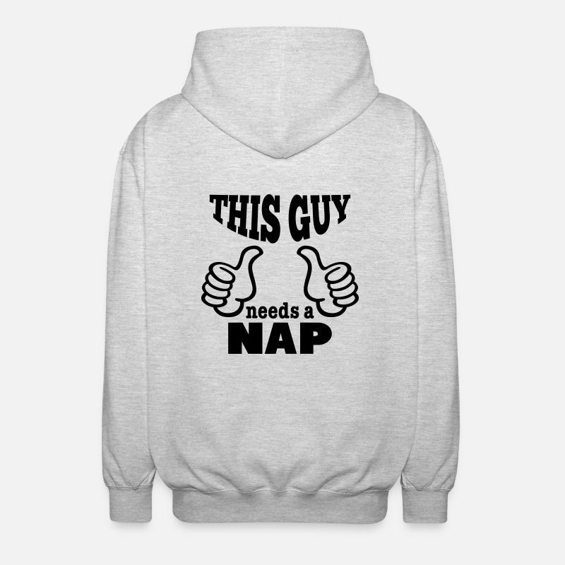 this guy - Unisex Hooded Jacket - light heather grey