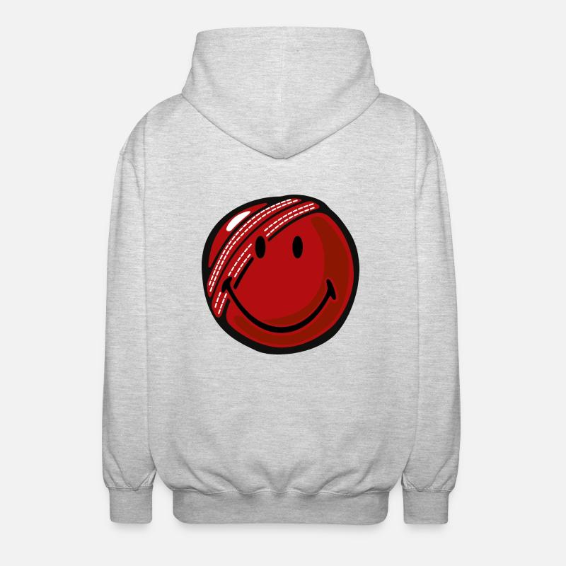 Smiley Cricket Ball - Veste à capuche unisexe - gris clair chiné
