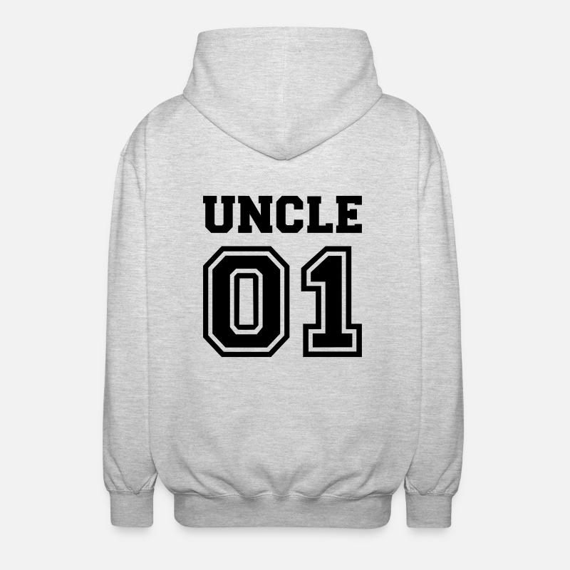 Oncle - Veste à capuche unisexe - gris clair chiné