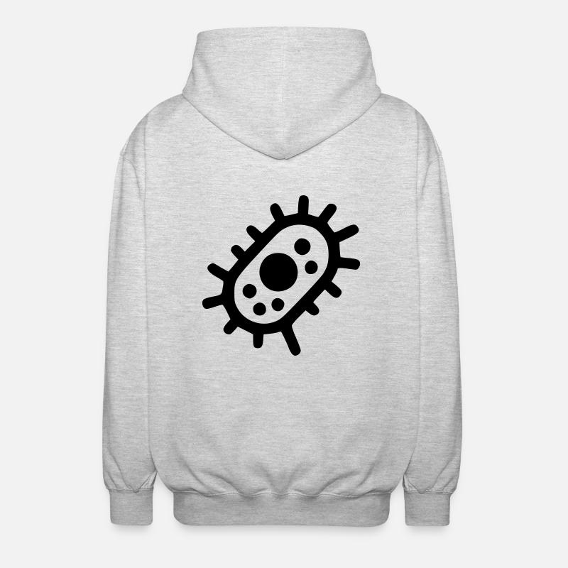 Bacteria - Veste à capuche unisexe - gris clair chiné