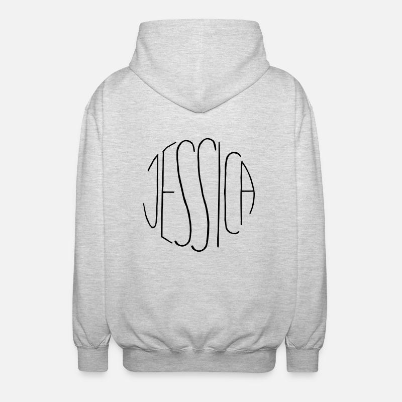 Jessica - Veste à capuche unisexe - gris clair chiné