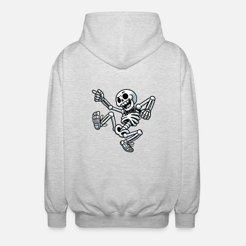 Danse du crâne - Veste à capuche unisexe - gris clair chiné