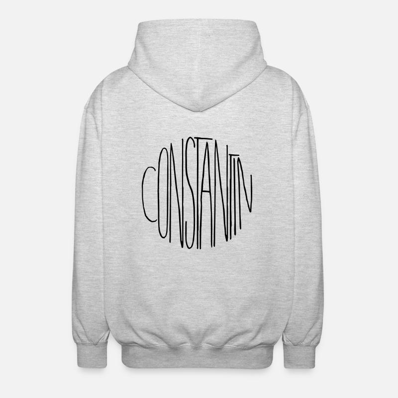 Constantin - Veste à capuche unisexe - gris clair chiné