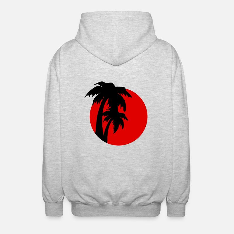 palms - Unisex Kapuzenjacke - Hellgrau meliert