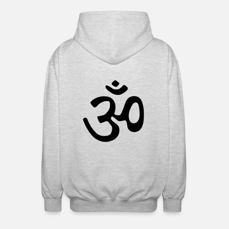 om_klein - Unisex Kapuzenjacke - Hellgrau meliert