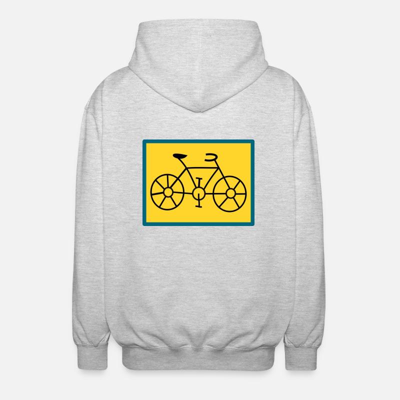 VÉLO. VELO - Veste à capuche unisexe - gris clair chiné
