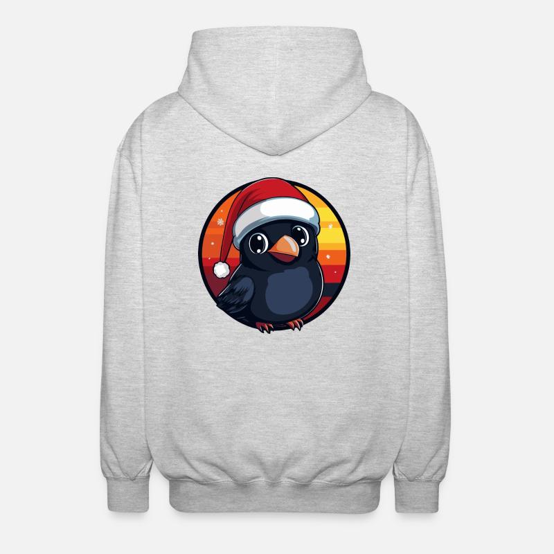 Noël de Raven Crow Noël - Veste à capuche unisexe - gris clair chiné