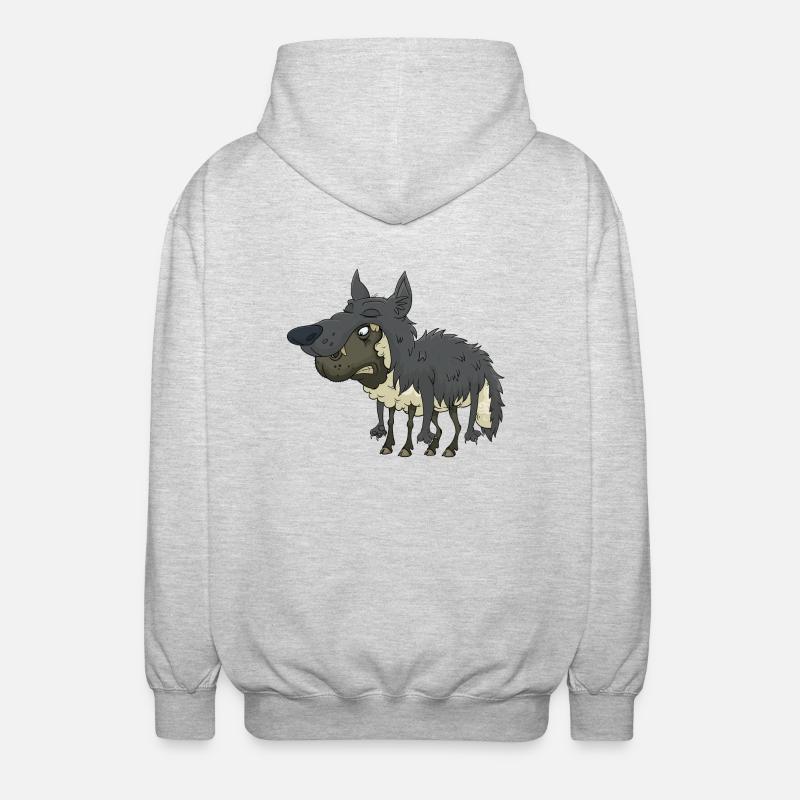 Schaf - Unisex Kapuzenjacke - Hellgrau meliert