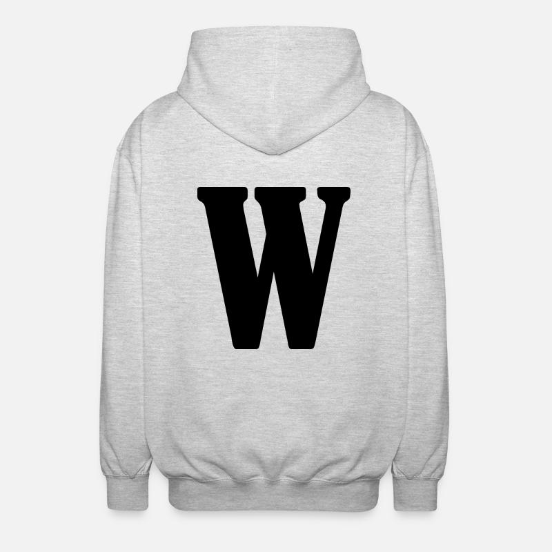 W - Veste à capuche unisexe - gris clair chiné