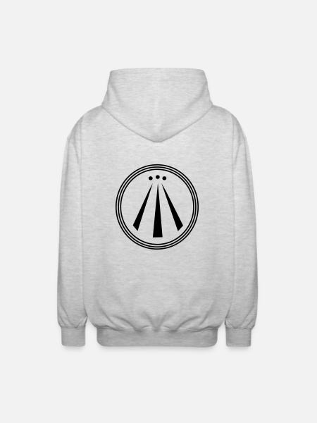 awen_sw - Unisex Kapuzenjacke - Hellgrau meliert