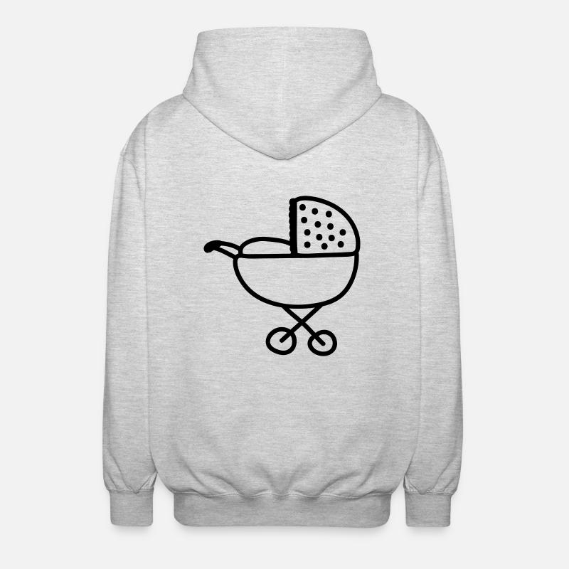 Strollers - line - Unisex Hooded Jacket - light heather grey