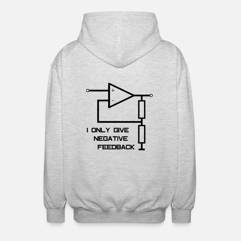 Operational Amplifier Electrical Engineering - Unisex Hooded Jacket - light heather grey