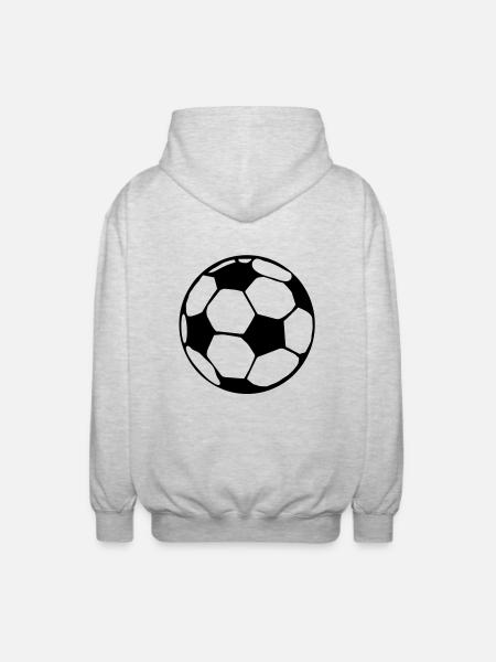 (rasenball) - Unisex Kapuzenjacke - Hellgrau meliert