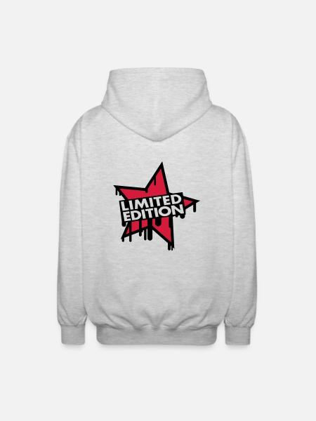 Limited Edition Star - Veste à capuche unisexe - gris clair chiné