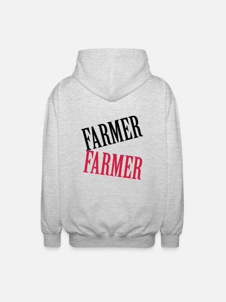 Farmer - Veste à capuche unisexe - gris clair chiné