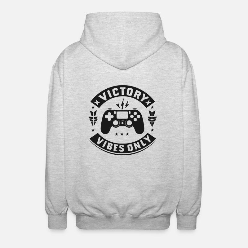 Nur Siegesstimmung - Unisex Kapuzenjacke - Hellgrau meliert