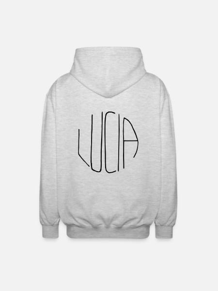 Lucia - Unisex Hooded Jacket - light heather grey