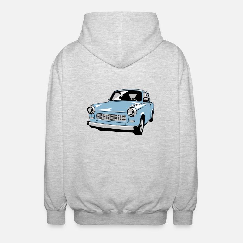  601 - Unisex Kapuzenjacke - Hellgrau meliert
