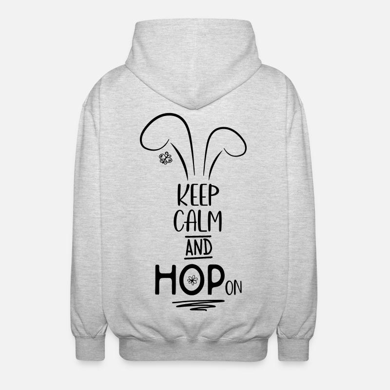 Easter - Unisex Hooded Jacket - light heather grey
