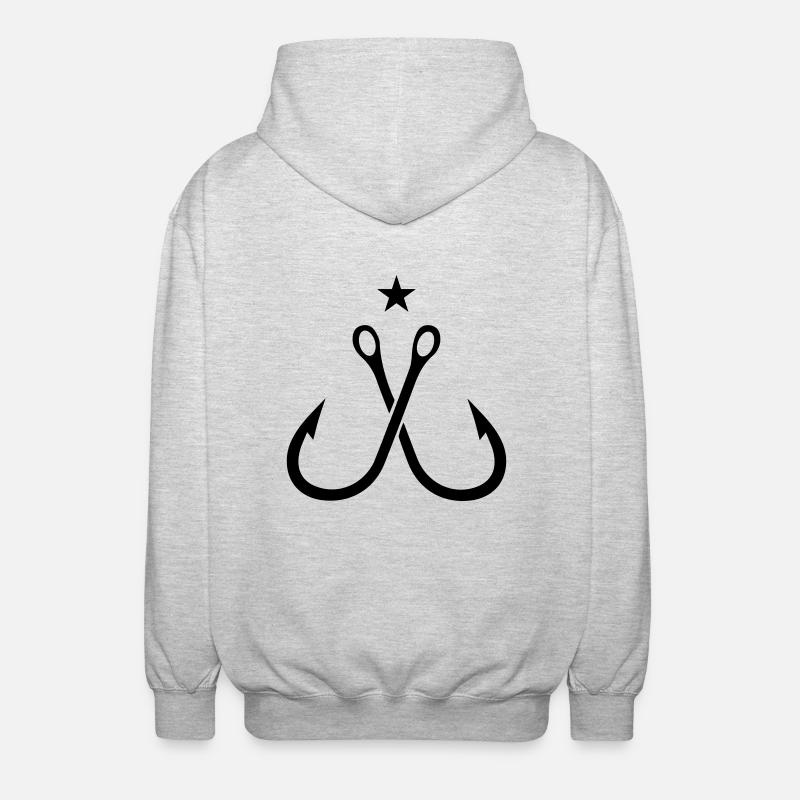Fishhooks - Unisex Kapuzenjacke - Hellgrau meliert