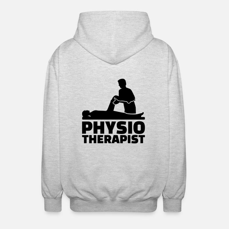 Physiotherapist - Veste à capuche unisexe - gris clair chiné