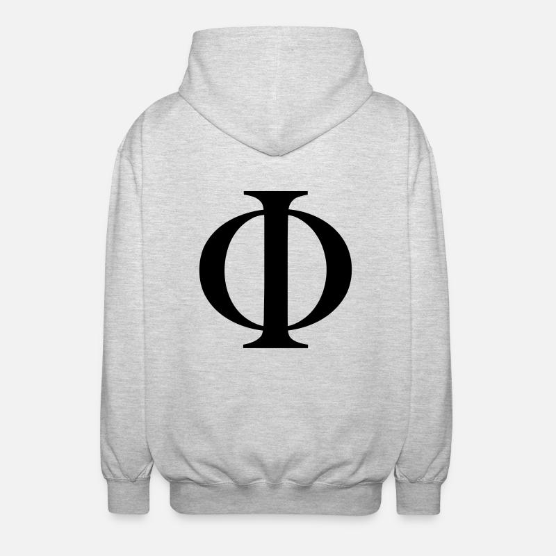 phi - Unisex Hooded Jacket - light heather grey