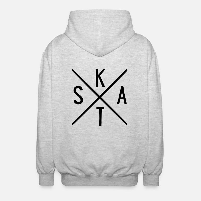 SKAT - Unisex Kapuzenjacke - Hellgrau meliert