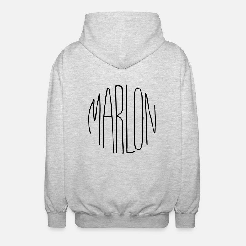 Marlon - Veste à capuche unisexe - gris clair chiné