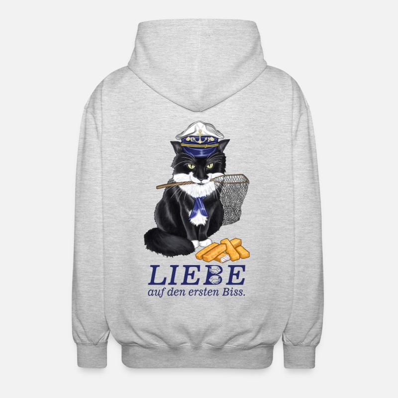 Kapitän Roxy - Version 3 - Unisex Kapuzenjacke - Hellgrau meliert