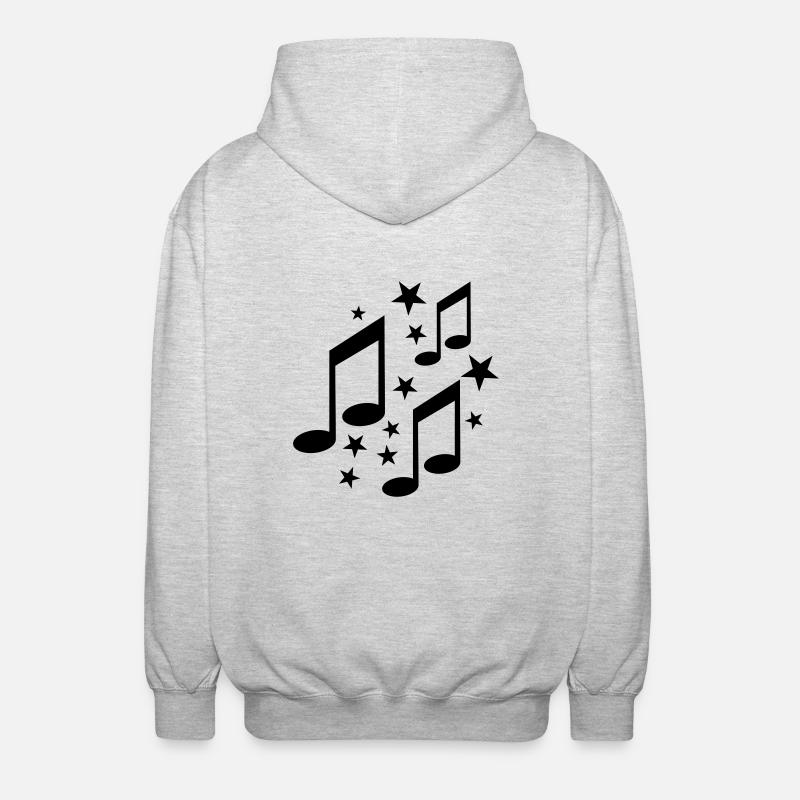 notes - Unisex Hooded Jacket - light heather grey