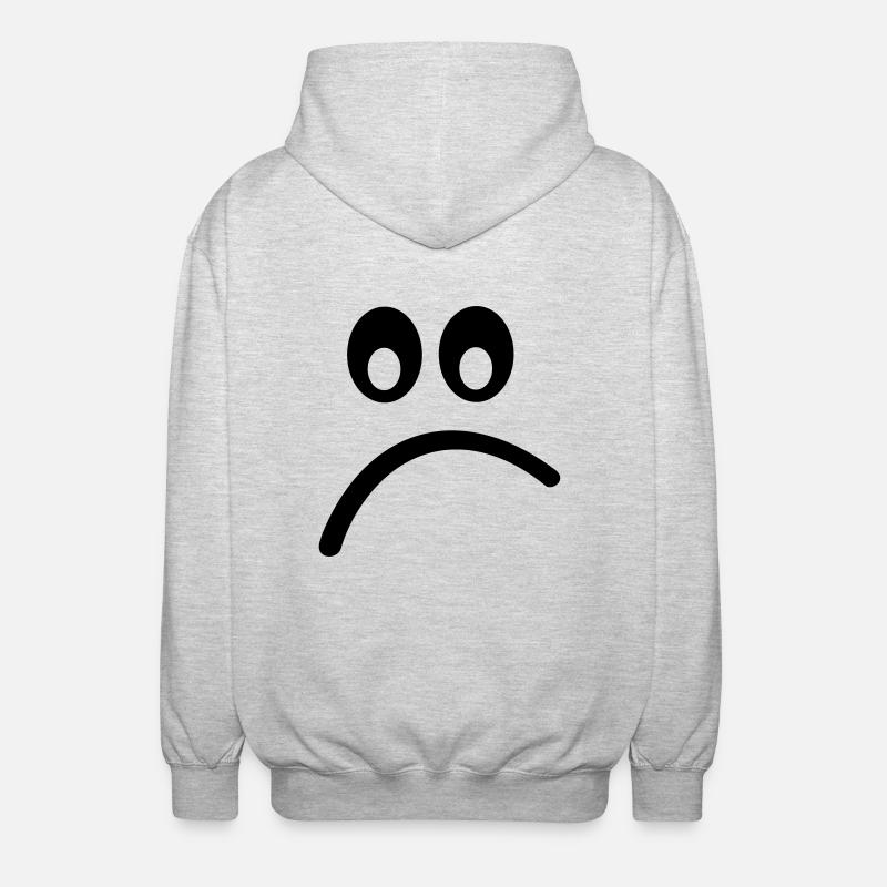Smiley - Unisex Kapuzenjacke - Hellgrau meliert