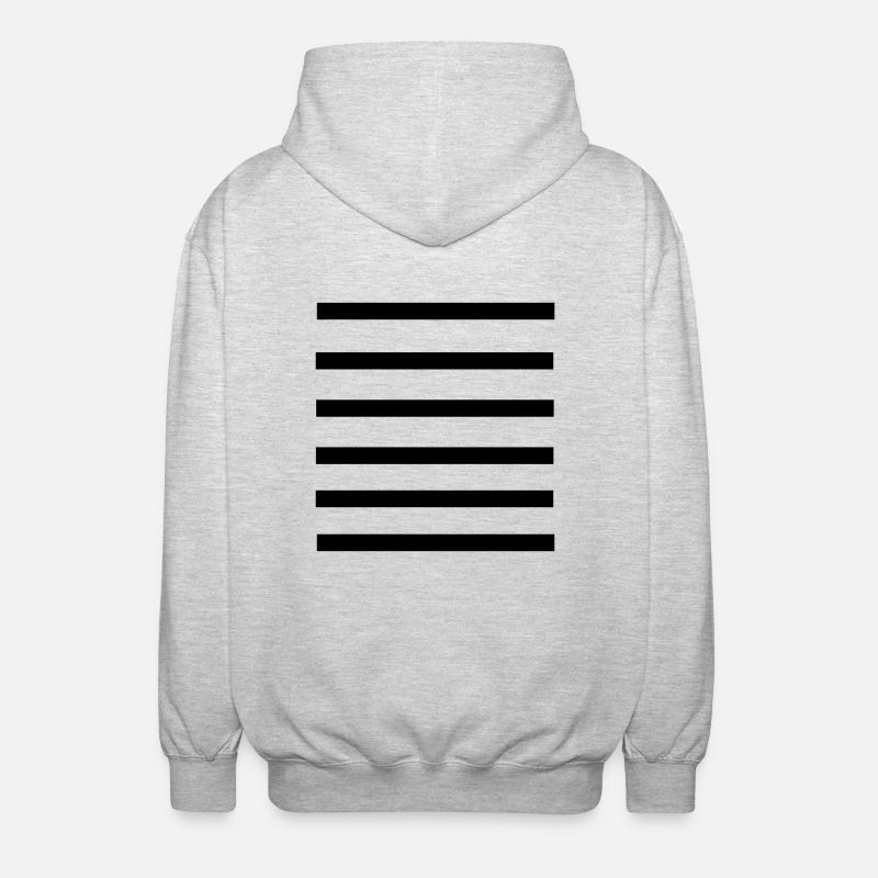 stripes_pattern_line - Unisex Kapuzenjacke - Hellgrau meliert