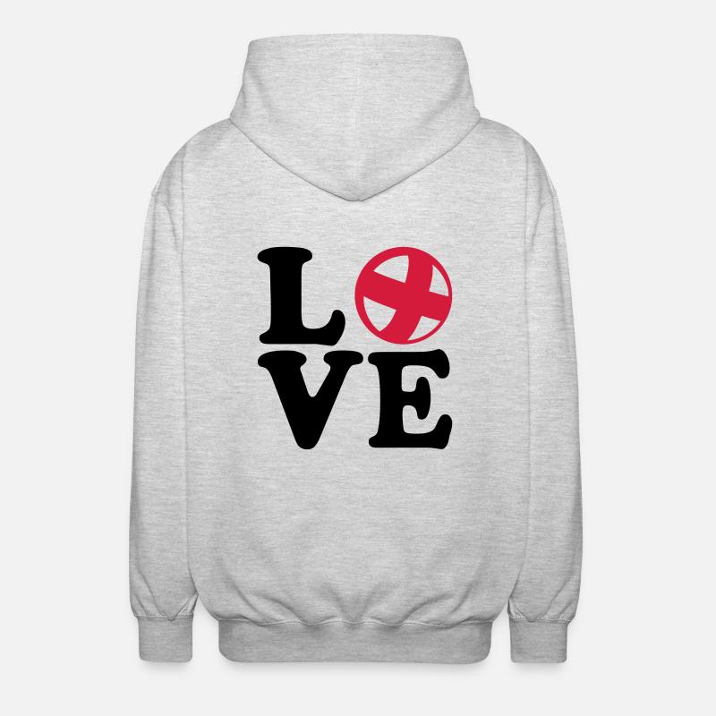 Cycle ball - Unisex Hooded Jacket - light heather grey