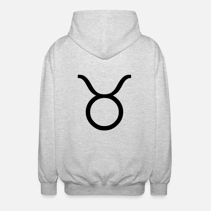 stier1 - Unisex Kapuzenjacke - Hellgrau meliert