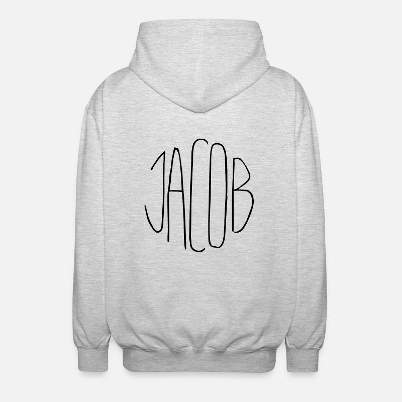 Jacob - Unisex Kapuzenjacke - Hellgrau meliert