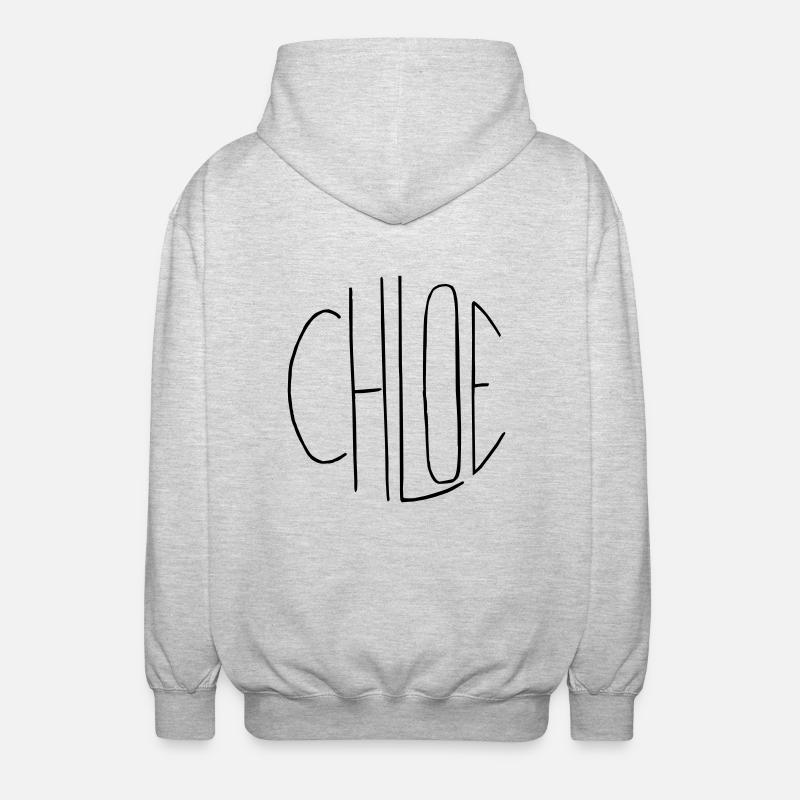 Chloé - Veste à capuche unisexe - gris clair chiné